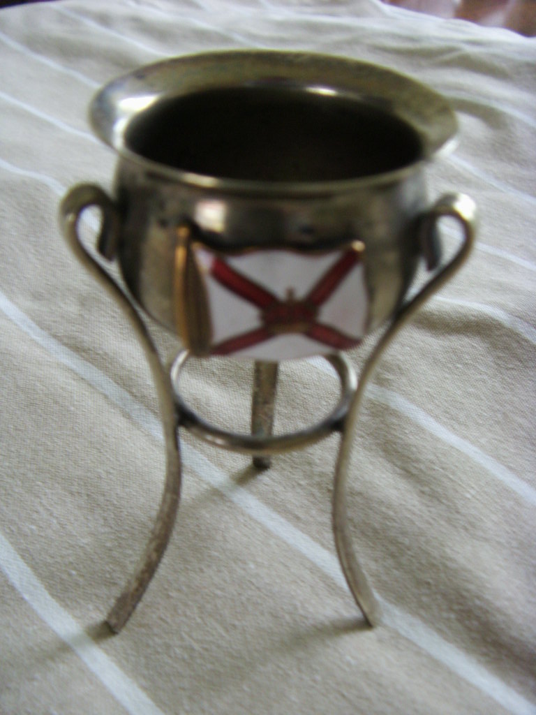 SILVER PLATED SALT POT FROM THE ROYAL MAIL LINE CIRCA 1930's
