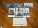 SET OF BLACK/WHITE POSTCARDS WITH VIEWS ON BOARD HMS VICTORY