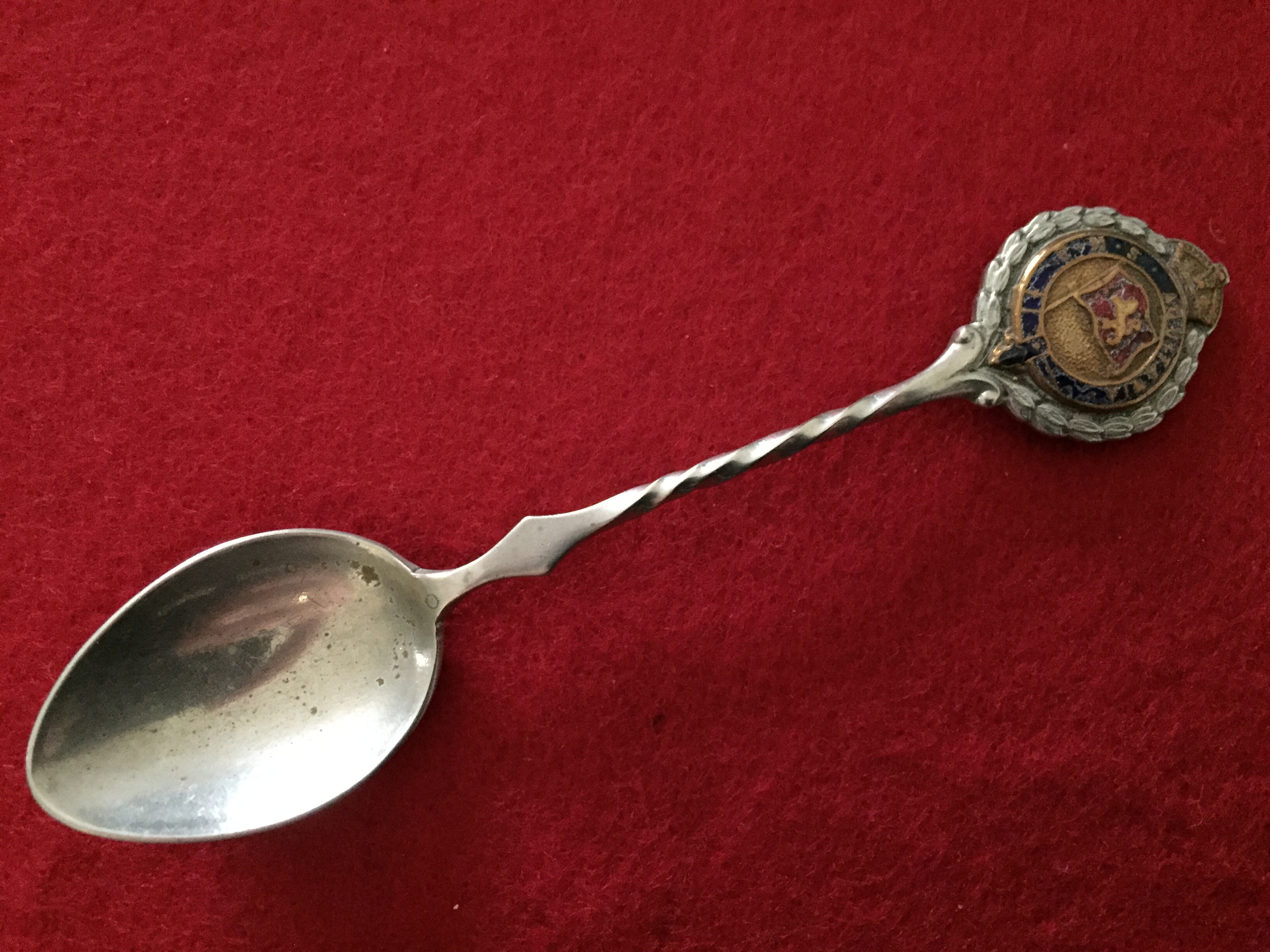 SOUVENIR SPOON FROM THE FAMOUS OLD VESSEL THE AQUITANIA