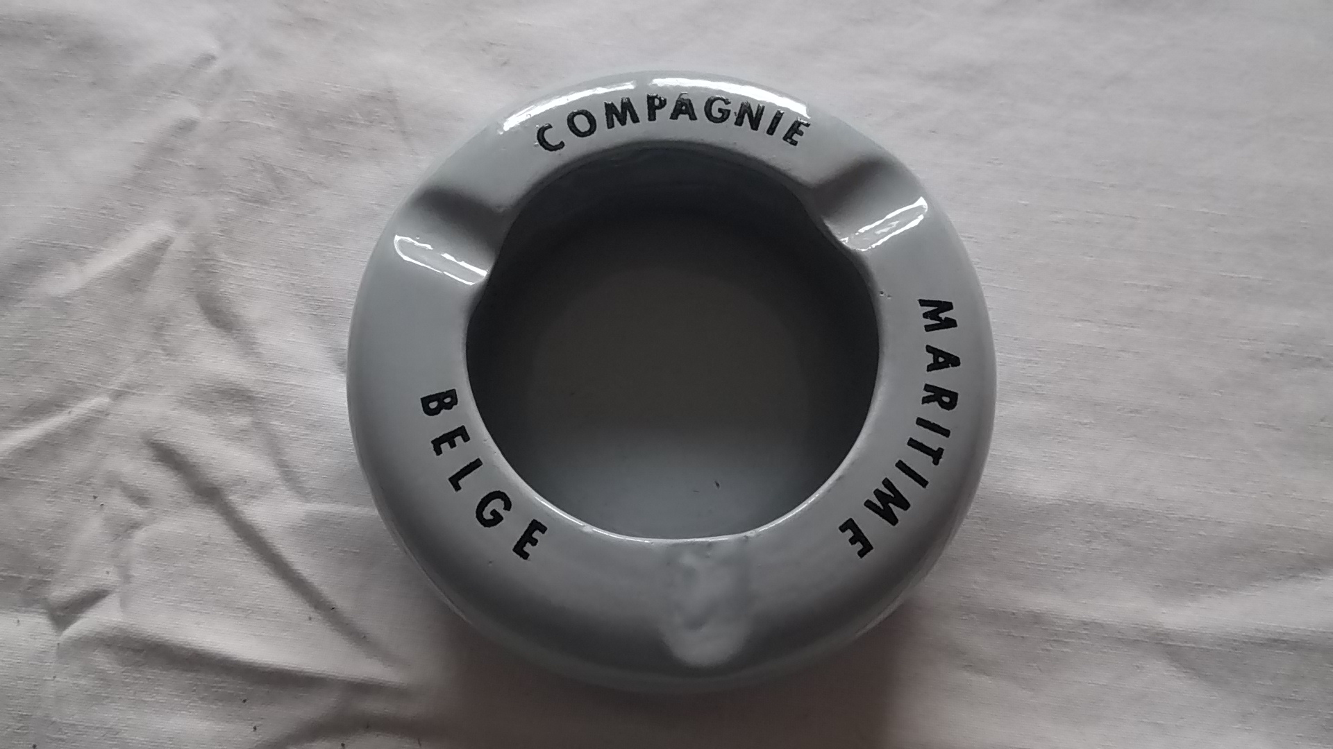 ASHTRAY FROM THE BELGIUM MARITIME SHIPPING COMPANY