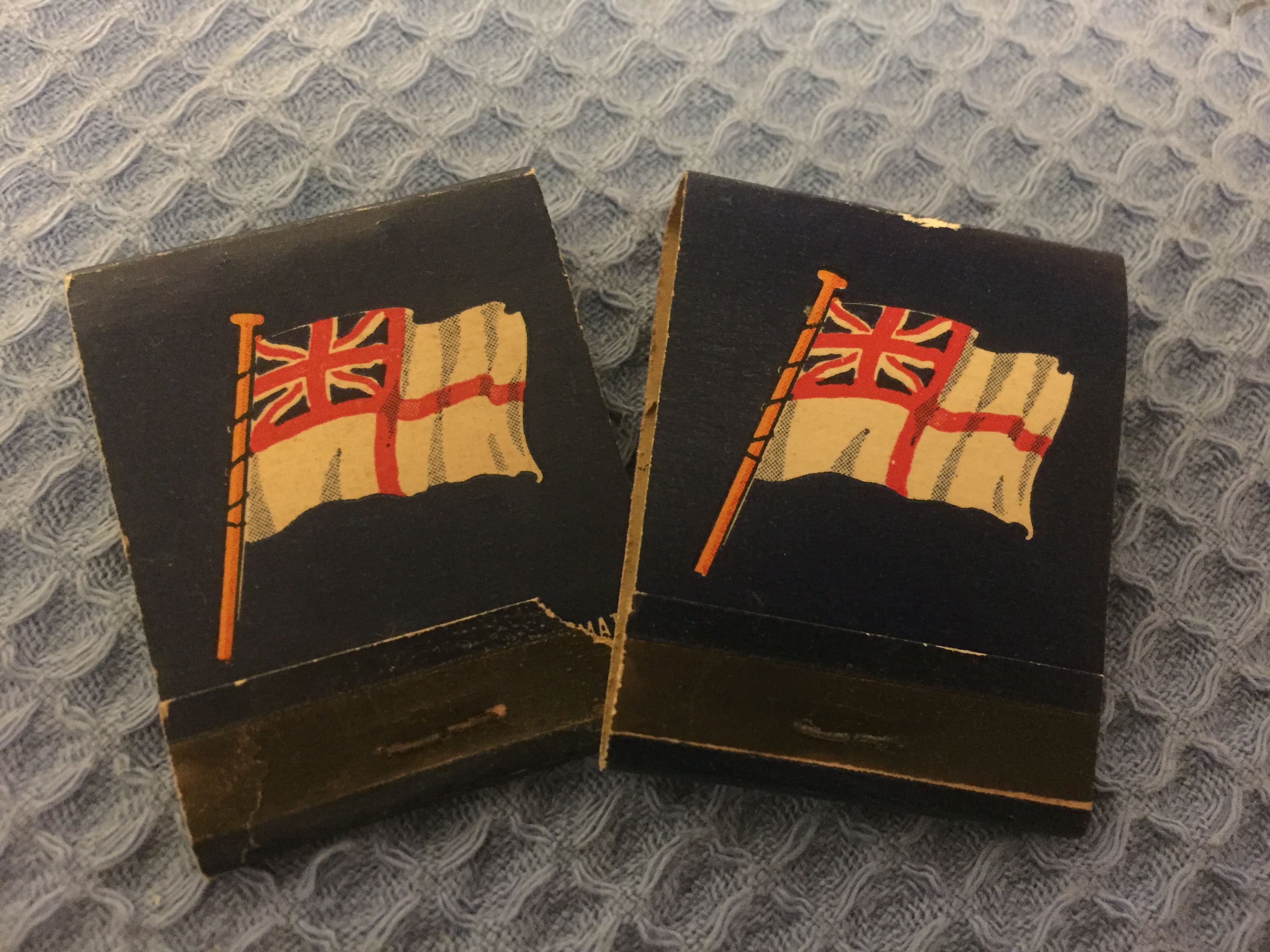 TWO BOXES OF VERY EARLY UNUSED FLAT PACK MATCHES FROM CANADIAN PACIFIC LINE