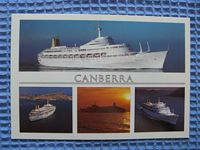 UNUSED POSTCARD FROM THE LINER THE CANBERRA