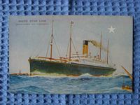 ORIGINAL OLD POSTCARD OF WHITE STAR LINE VESSEL THE CERAMIC