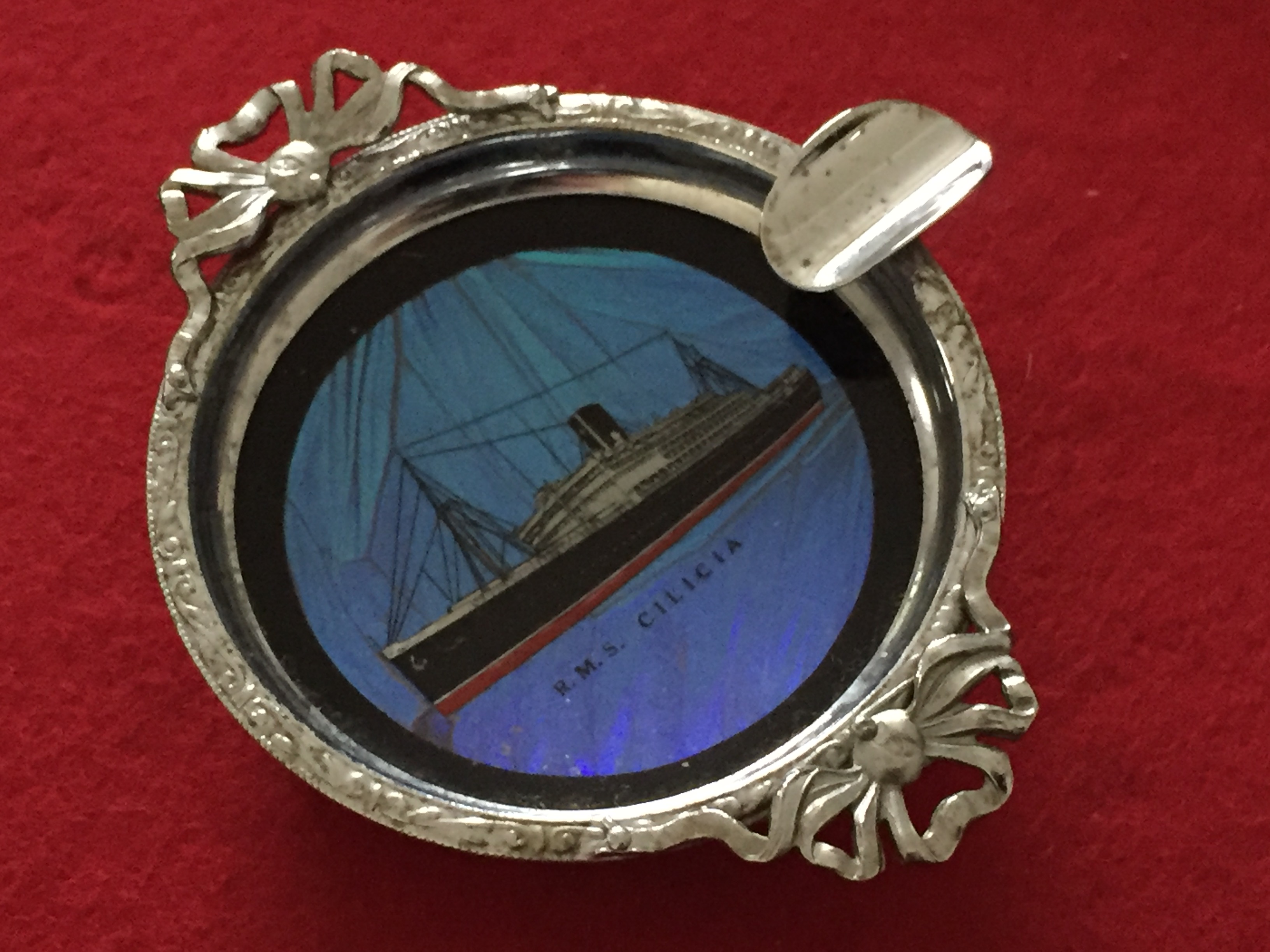 VERY RARE FIND OF A SOUVENIR DISH FROM THE VESSEL THE RMS CILICIA