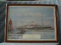 FRAMED PRINT OF THE GENERAL STEAM NAVIGATION COMPANY VESSEL THE CRESTED EAGLE