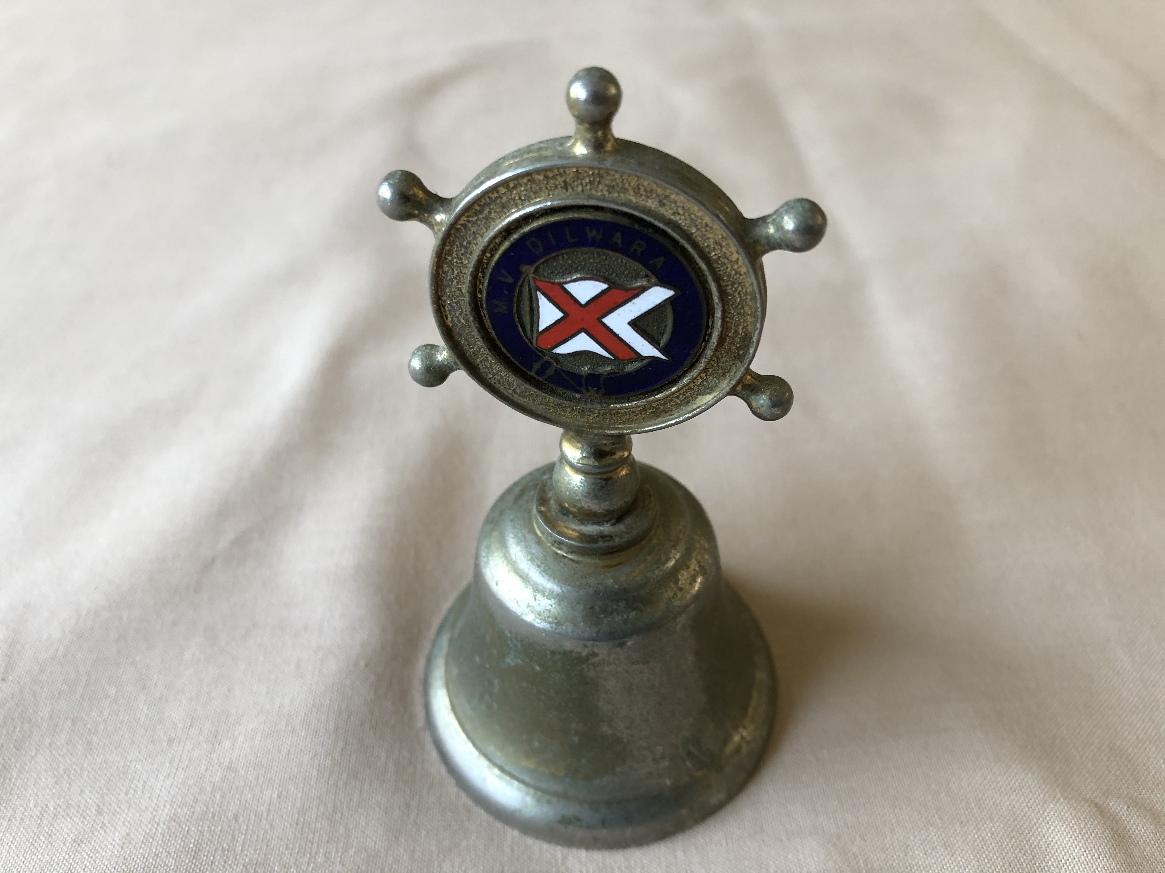 MINI SOUVENIR BELL FROM THE B.I.S.N.Co. VESSEL MV DILWARA