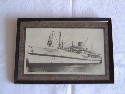 VERY OLD FRAMED PICTURE OF THE B.I.S.N.CO. VESSEL THE DILWARA