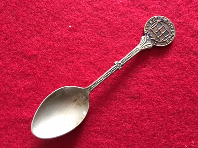 SOUVENIR SPOON FROM THE VESSEL SS EMPRESS OF BRITAIN 
