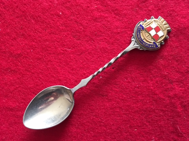 SOUVENIR SPOON FROM THE CANADIAN PACIFIC LINE VESSEL THE EMPRESS OF SCOTLAND