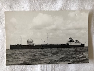 POSTCARD SIZE PHOTOGRAPH OF THE ESSO COMPANY VESSEL THE CHELMA