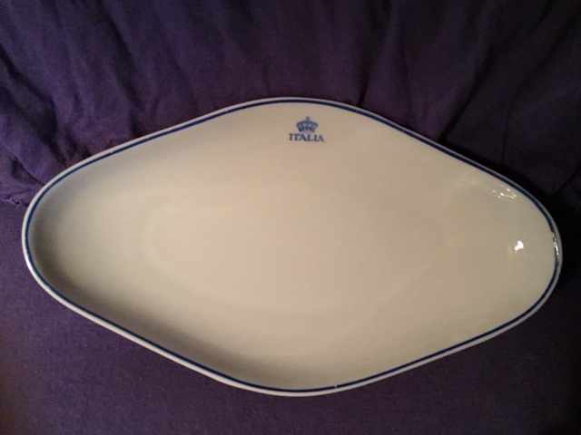 OVAL DISH FROM THE SHIPPING COMPANY THE ITALIA LINE