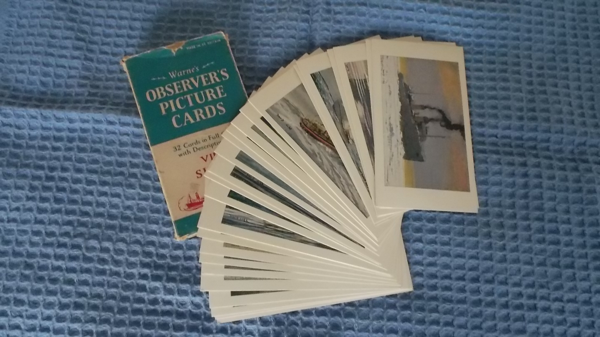 RARE TO FIND SET OF OBSERVER PICTURE CARDS FROM THE 1960's 