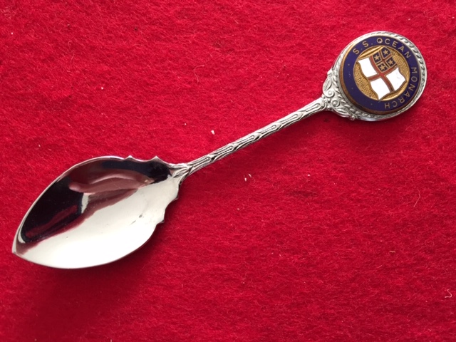 SOUVENIR SPOON FROM THE VESSEL SS OCEON MONARCH