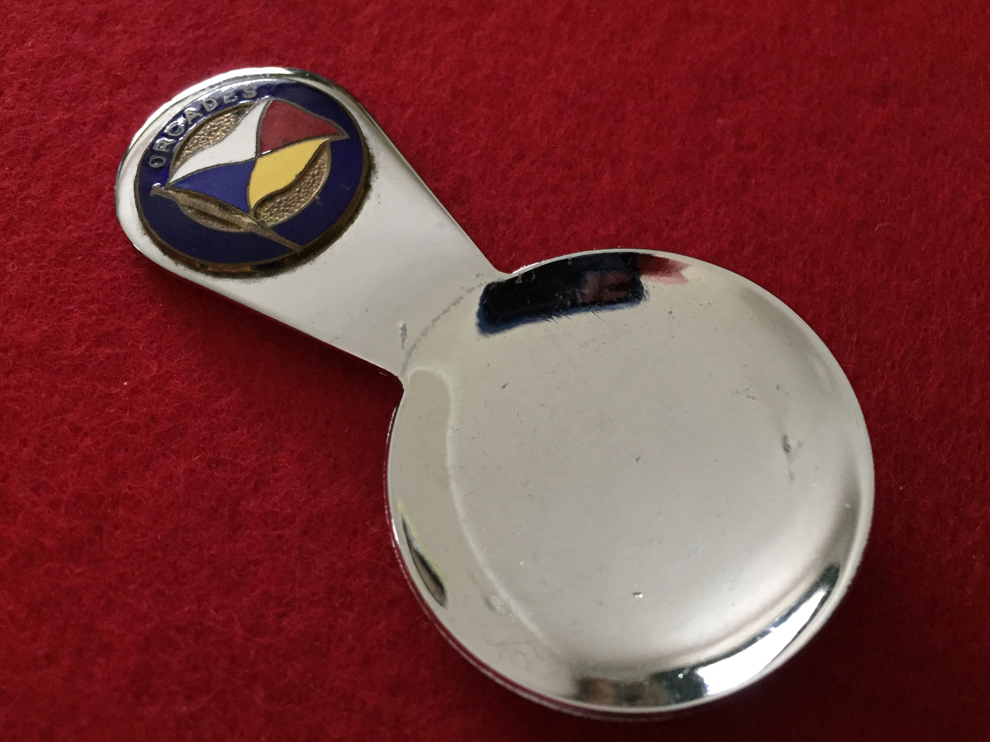 SOUVENIR TEA CADDY SPOON FROM THE P&O LINE VESSEL THE ORCADES   