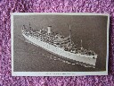 B/W POSTCARD OF THE ORIENT LINE VESSEL THE RMS ORION
