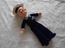 AS NEW SAILOR DOLL SOUVENIR FROM THE ORIENT LINE VESSEL THE SS ORSOVA