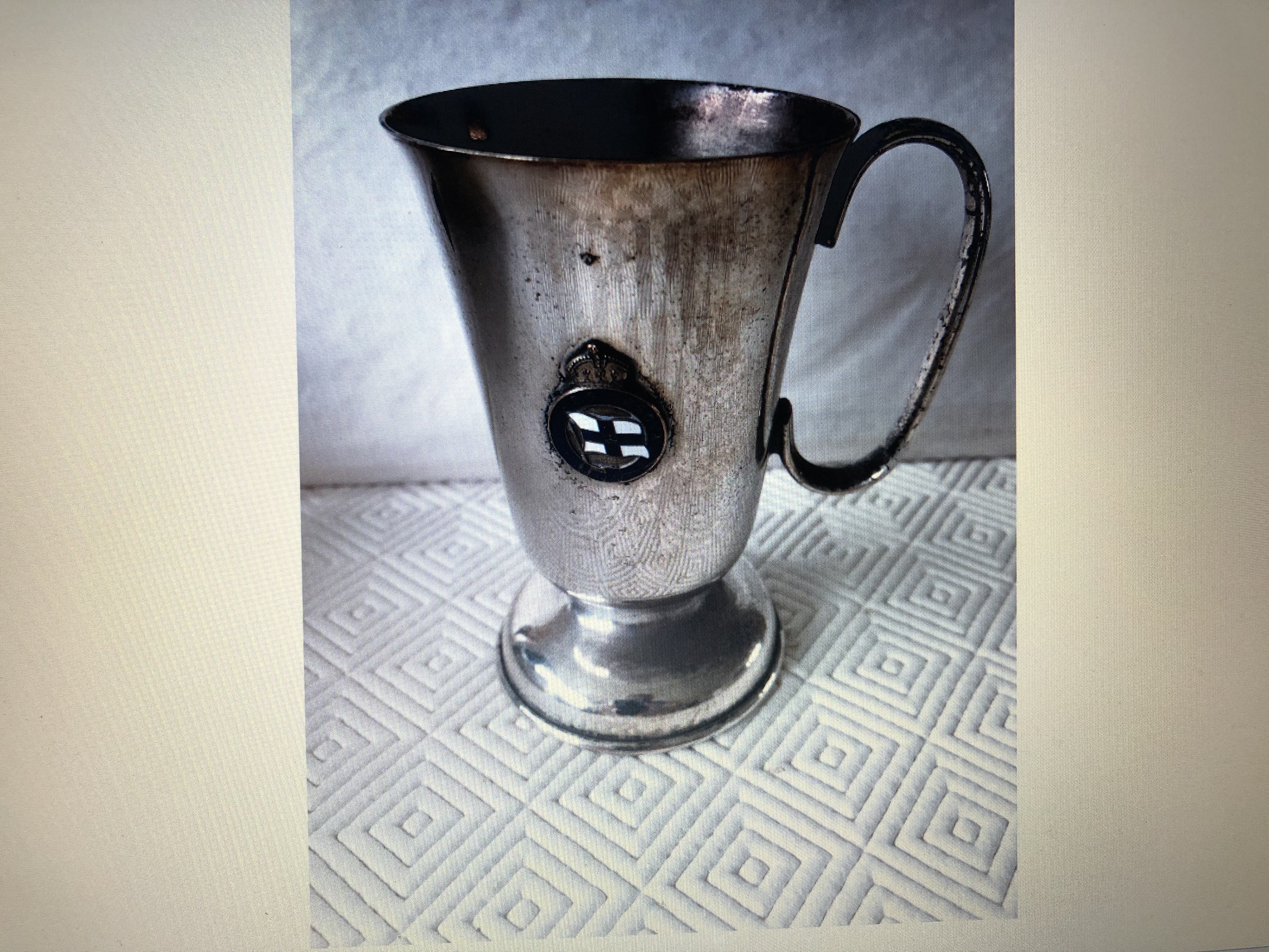 RARE FIND SILVER PLATED JUG FROM THE ORSOVA FROM THE ORIENT LINE 