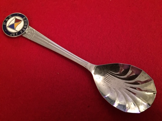 SOUVENIR SPOON FROM THE P&O LINE JET FERRIES COMPANY 