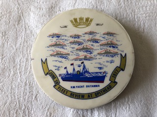 ROYAL YACHT BRITANNIA THE FLEET REVIEW JUNE 1977 BADGE