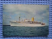 UNUSED POSTCARD FROM THE P&O LINER THE SS IBERIA