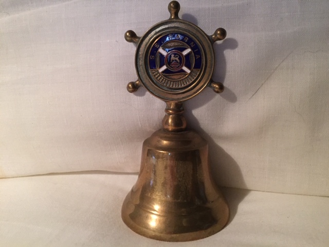 MINI SOUVENIR BELL FROM THE VESSEL SS SARNIA          