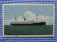POSTCARD FROM THE SS SUECIA/SS BRITANNIA VINTAGE PASSENGER SHIP