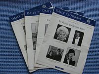 SET OF 4 DAILY CRUISE ACTIVITY PROGRAMS FROM THE QE2 DATED 1997