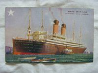 FULL COLOUR USED POSTCARD OF THE WHITE STAR LINER THE RMS ADRIATIC