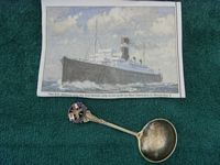 SOUVENIR SILVER SPOON FROM THE SS ATHENIA