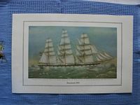 FULL COLOUR PRINT OF THE BEN LINE VESSEL THE BENCLEUCH 1875