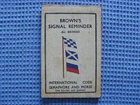 VERY OLD FLIP OVER BROWN'S SIGNAL REMINDER BOOK FROM THE 1930's