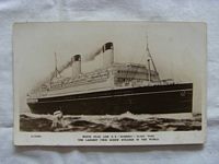 B/W VERY RARE POSTCARD SIZE PHOTO OF THE WHITE STAR LINER THE HOMERIC