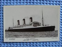 B/W RARE FIND UNUSED POSTCARD OF THE WHITE STAR LINER THE RMS MAJESTIC