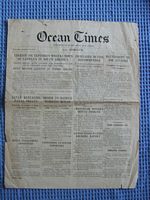 AN EDITION OF THE SHIP NEWSPAPER THE ‘OCEAN TIMES’ FROM THE SS ADRIATIC