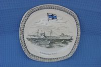 SOUVENIR CHINA PLATE FROM THE TANKER COMPANY A/S SCHANCHES REDERI