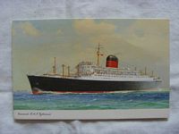 UNUSED COLOUR POSTCARD OF THE CUNARD LINE VESSEL THE RMS SYLVANIA