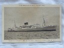 B/W POSTCARD OF THE UNION-CASTLE ROYAL MAIL MOTOR VESSEL THE CARNARVON CASTLE