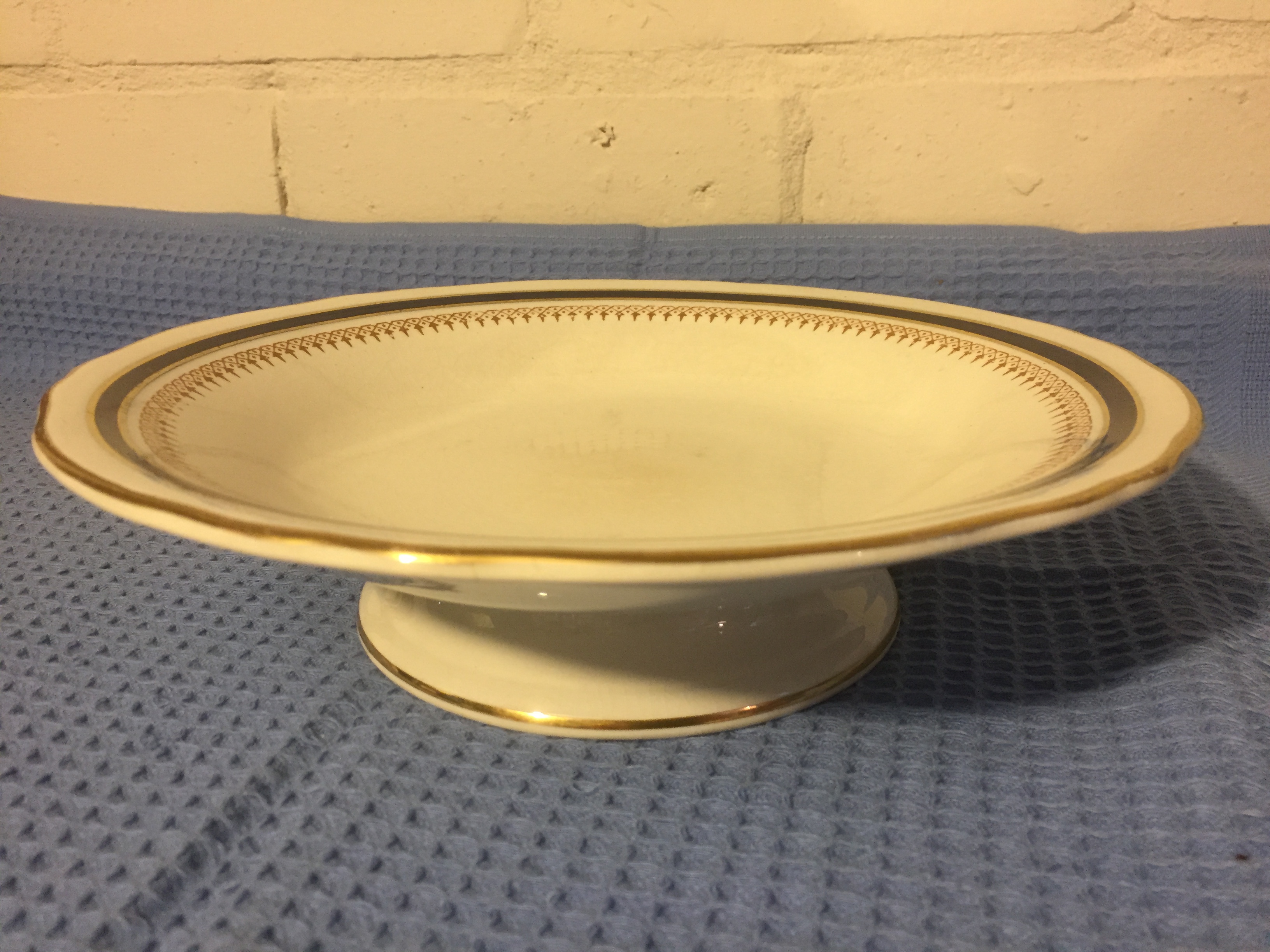 TURN OF THE CENTURY UNION CASTLE LINE FRUIT BOWL/STAND FROM THE EARLY 1900's