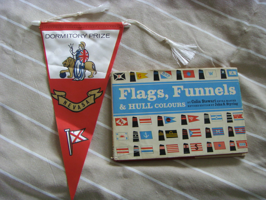 FLAGS, FUNNELS & HULL COLOURS BOOK & PENNANT FROM 1963