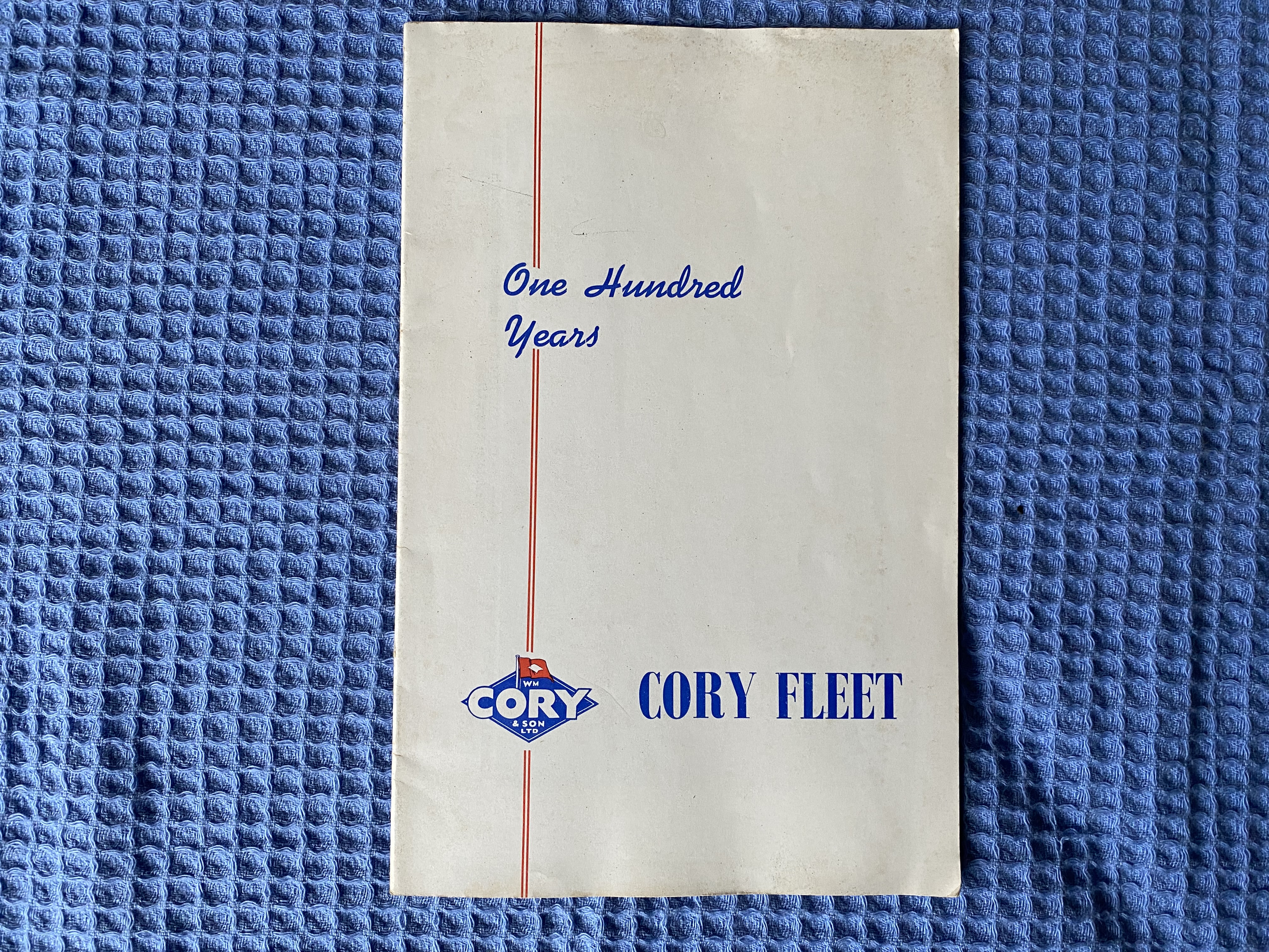 BOOKLET FROM THE CORY FLEET COVERING ONE HUNDRED YEARS