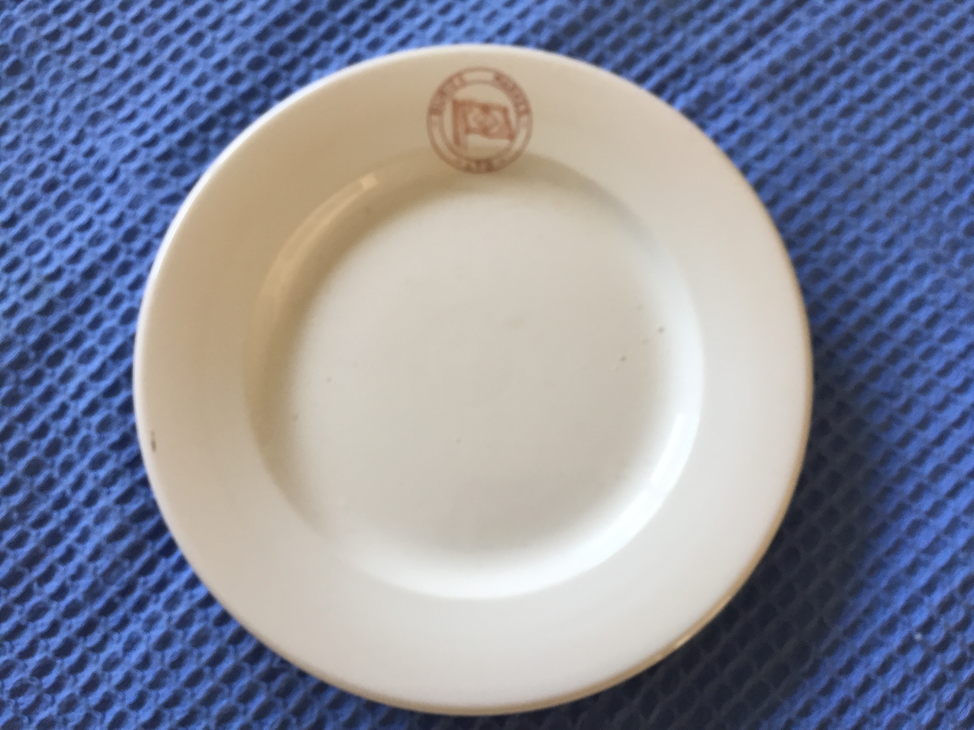 RARE SHIPS DINING PLATE FROM THE BURIES MARKS LINE SHIPPING COMPANY