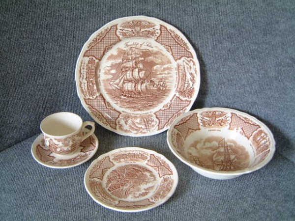 AMERICAN THEME MARITIME CHINA COLLECTION ENTITLED FAIR WINDS