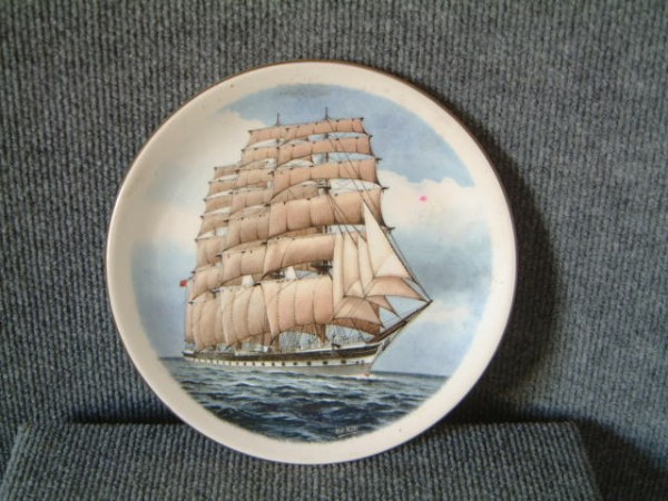 SHIPPING PLATE OF THE FOUR MASTED BARQUE VESSEL THE VIKING