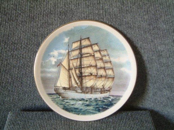 SHIPPING PLATE OF THE FOUR MASTED BARQUE VESSEL THE VIKING