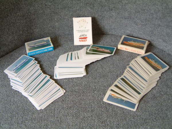 COLLECTION OF COASTAL COMPANY FERRY PLAYING CARD SETS