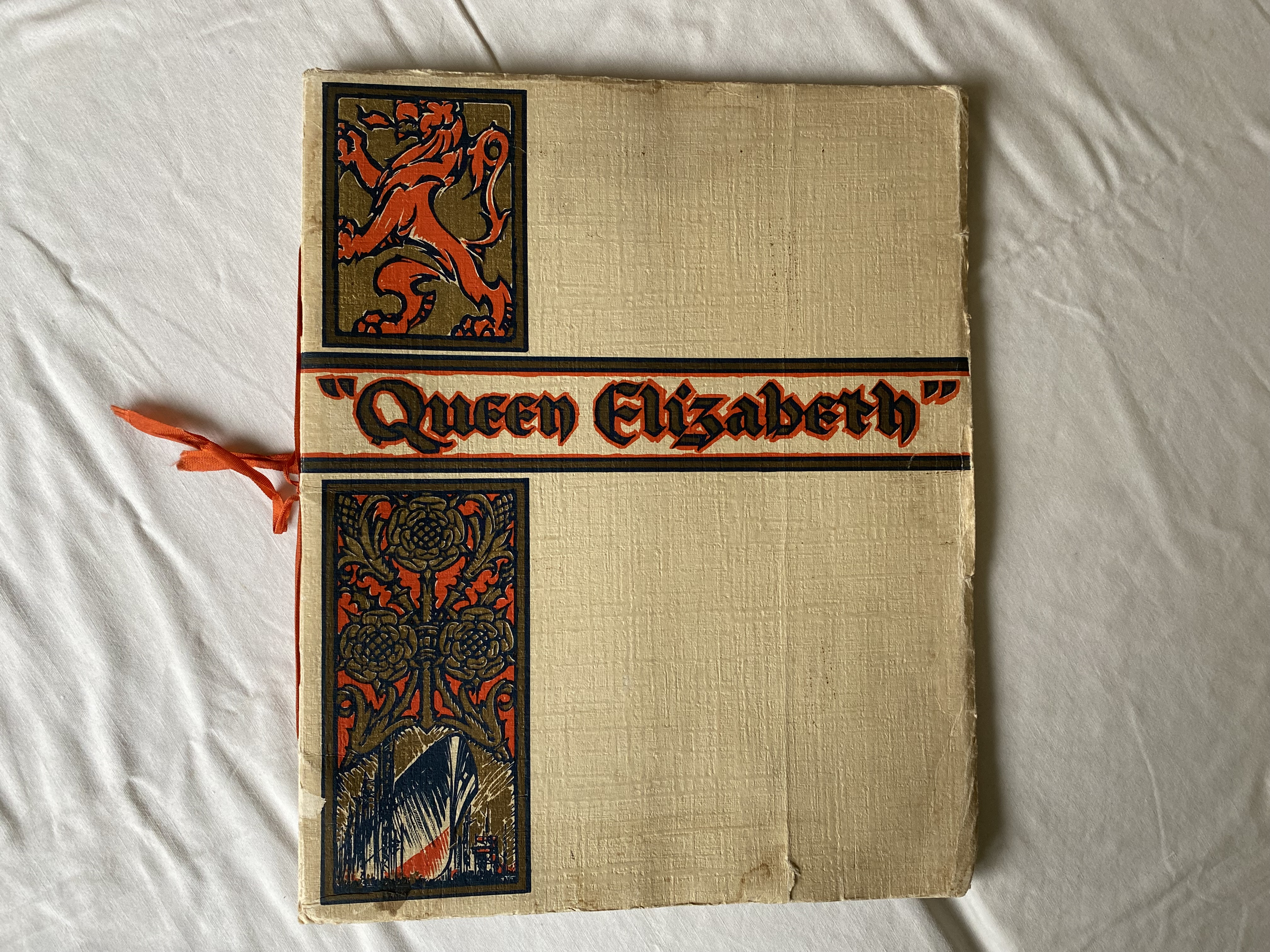 AN ORIGINAL NAMING CEREMONY/LAUNCH BOOKLET FOR THE RMS QUEEN ELIZABETH FROM 1938