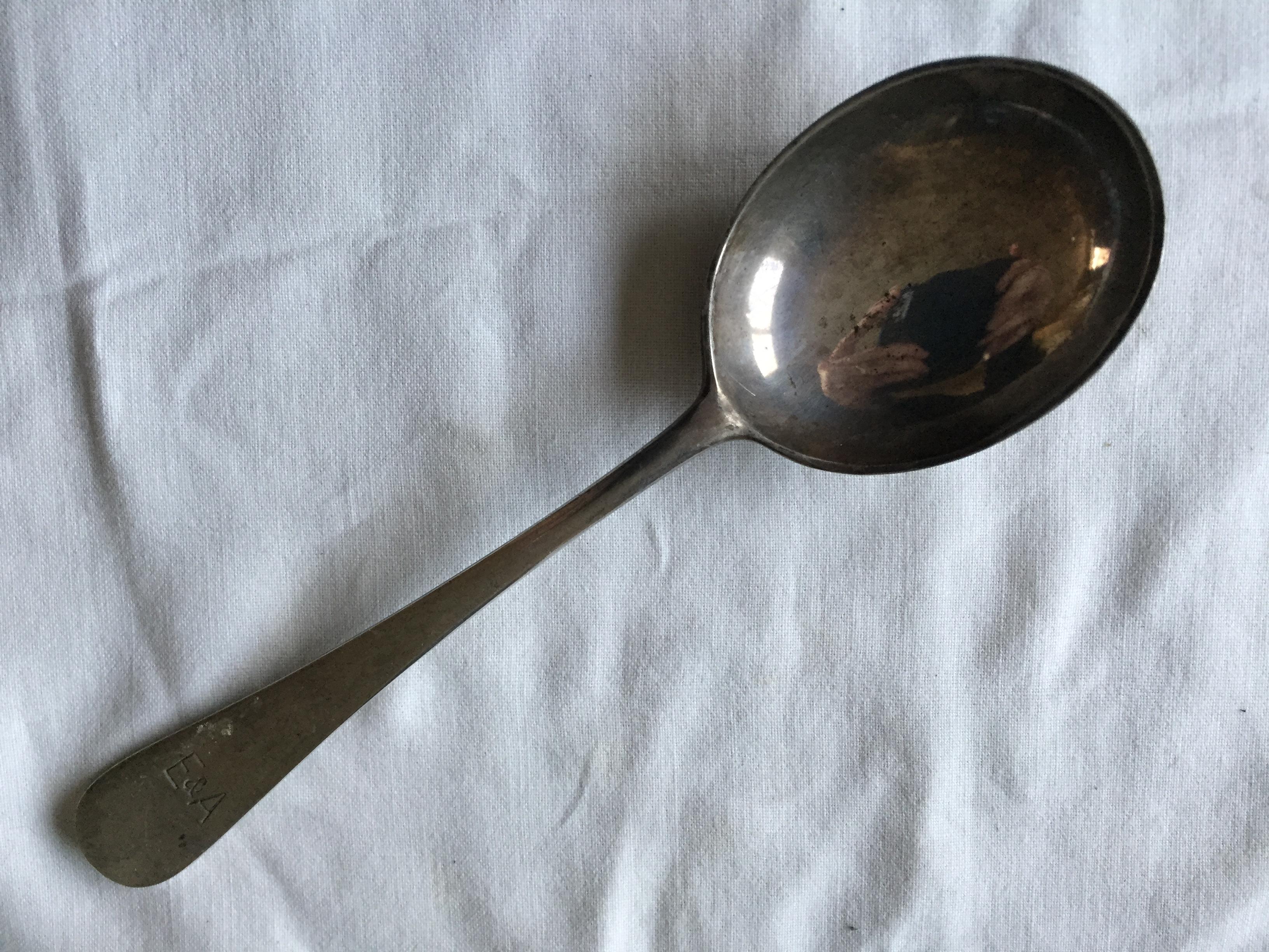 AS USED IN SERVICE SOUP SPOON FROM THE EASTERN & AUSTRALIA LINE SHIPPING COMPANY