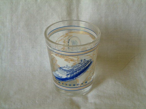 SMALL GLASS FROM THE AMSTERDAM OF THE HOLLAND AMERICA LINE