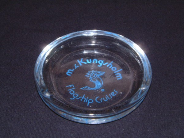 ASHTRAY FROM THE KUNGSHOLM OF THE SWEDISH AMERICA LINE