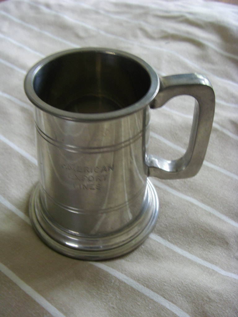 PEWTER JUG SOUVENIR FROM THE AMERICAN EXPORT LINES COMPANY CIRCA 1960's